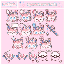 Load image into Gallery viewer, ♡ Sylveon Cursor Pack ♡