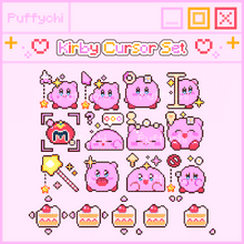 Load image into Gallery viewer, ♡ Kirby Cursor Pack ♡