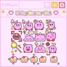 Load image into Gallery viewer, ♡ Kirby Cursor Pack ♡