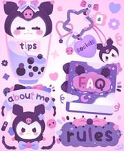 Load image into Gallery viewer, Kuro Stream Overlay + 5 Panels