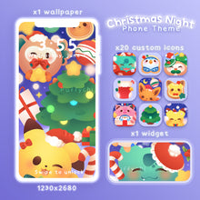 Load image into Gallery viewer, Christmas Night ♡ Pokémon Phone Wallpaper+ Widget + Icons