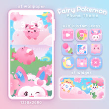 Load image into Gallery viewer, Fairy Pokémon ♡ Phone Wallpaper + Widget + Icons