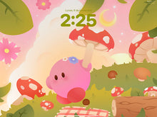 Load image into Gallery viewer, Cottagecore Kirby ♡ Phone and Tablet wallpapers + Widget + Icons