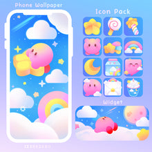Load image into Gallery viewer, Above the clouds ♡ Phone Wallpaper + Widget + Icons