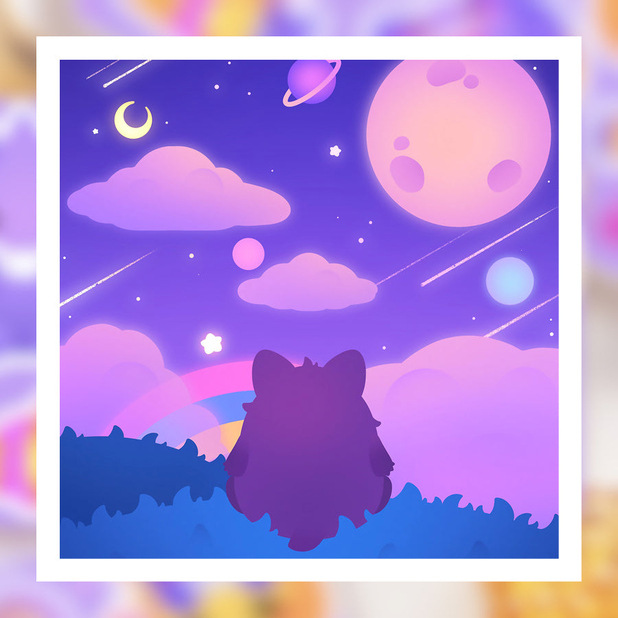 A Magical Sky Print  ♡ Gengar Print