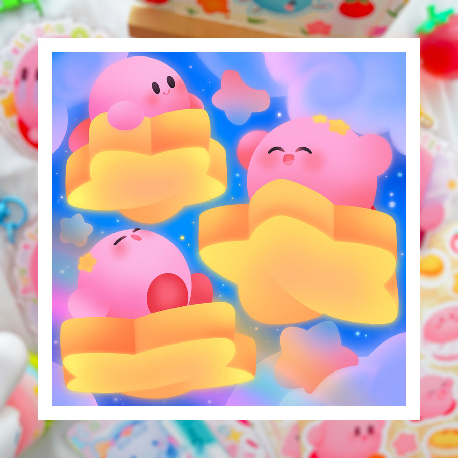 Warp Star Ride ♡ Kirby Print