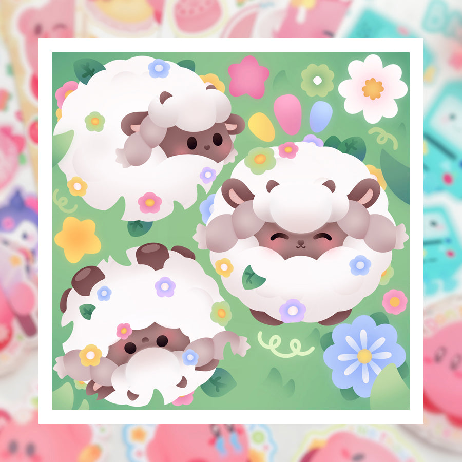 Round Wooloo ♡ Pokémon Print