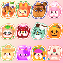 Load image into Gallery viewer, ♡ Animal Crossing Roll Cake Stickers ♡
