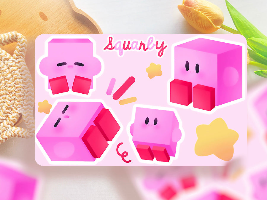 Squarby ♡ Kirby Stickers
