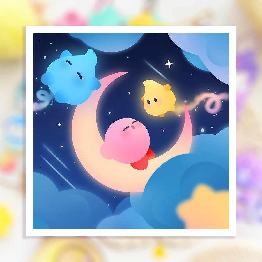 Sleeping with Lumas ♡ Kirby Print