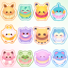 Load image into Gallery viewer, ♡ Pokemon Macaron Stickers ♡
