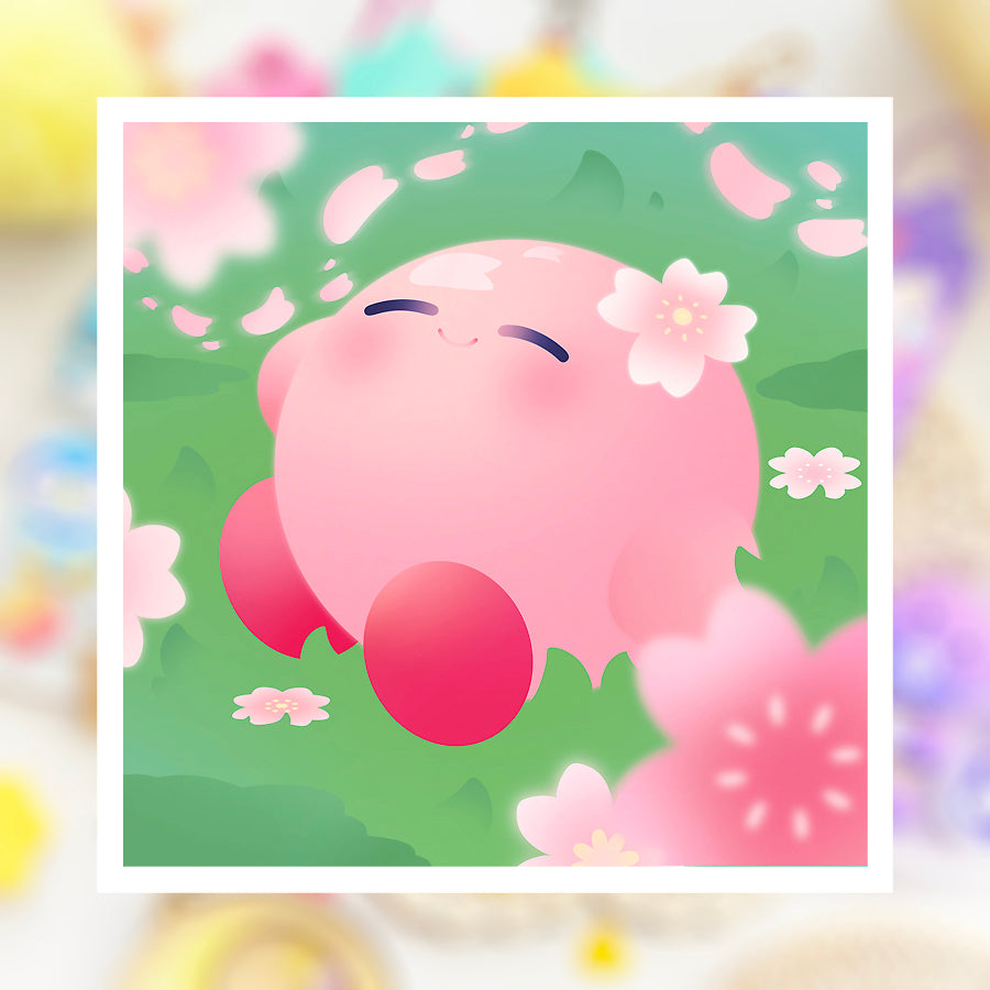 Cherry Blossom Breeze ♡ Kirby Print