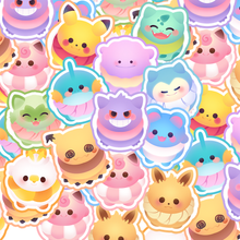 Load image into Gallery viewer, ♡ Pokemon Macaron Stickers ♡
