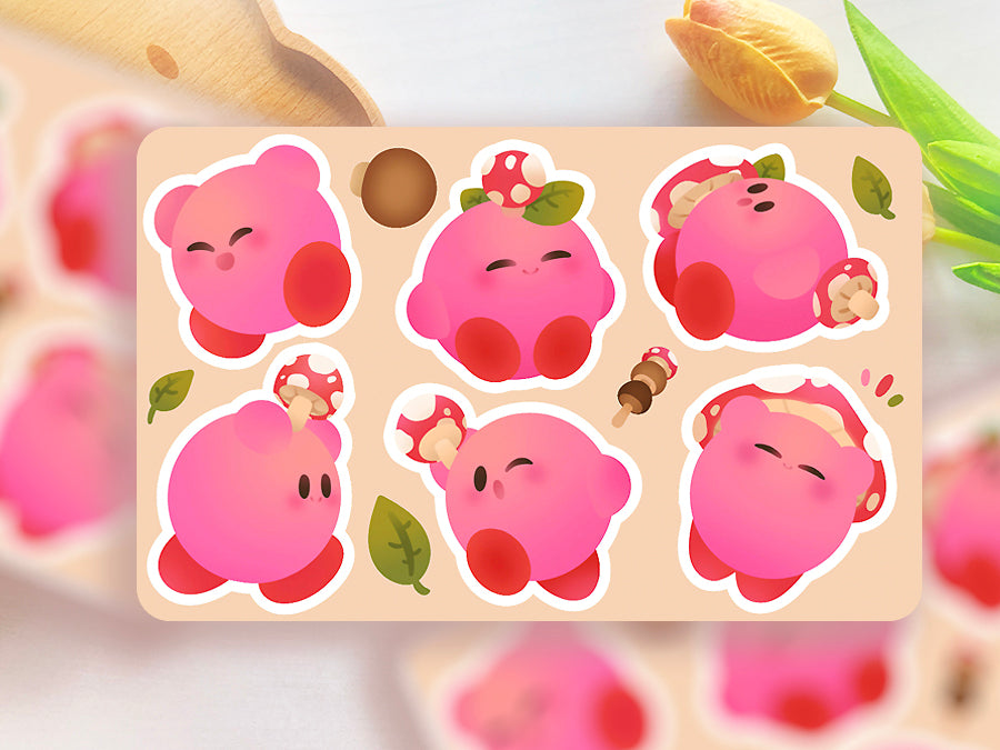 Mushroom Kirby ♡ Kirby Stickers