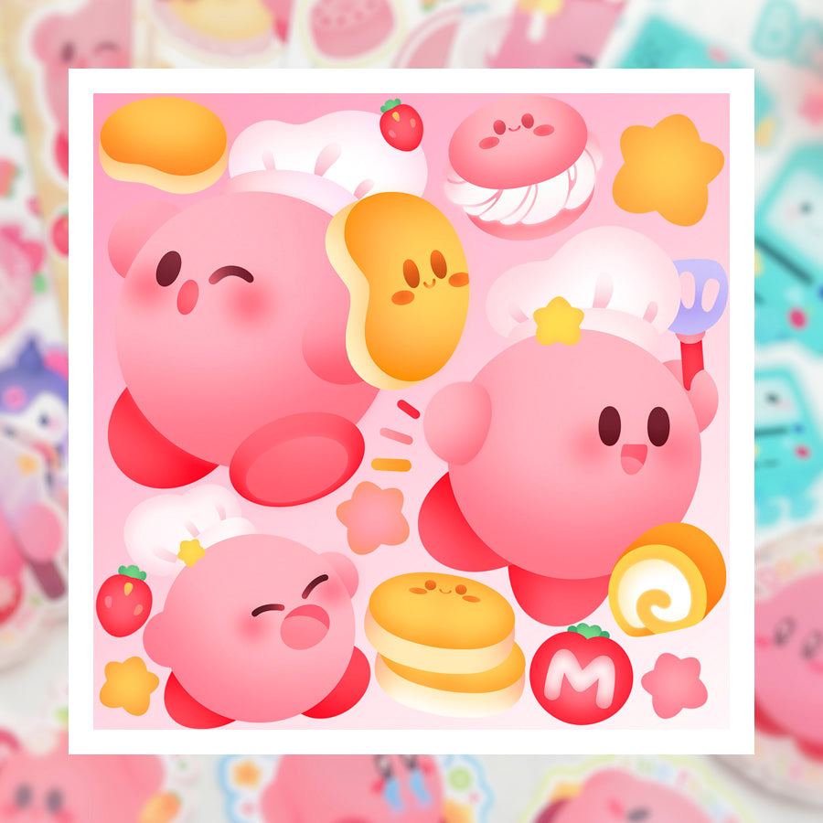 Making Pancakes ♡ Kirby Print