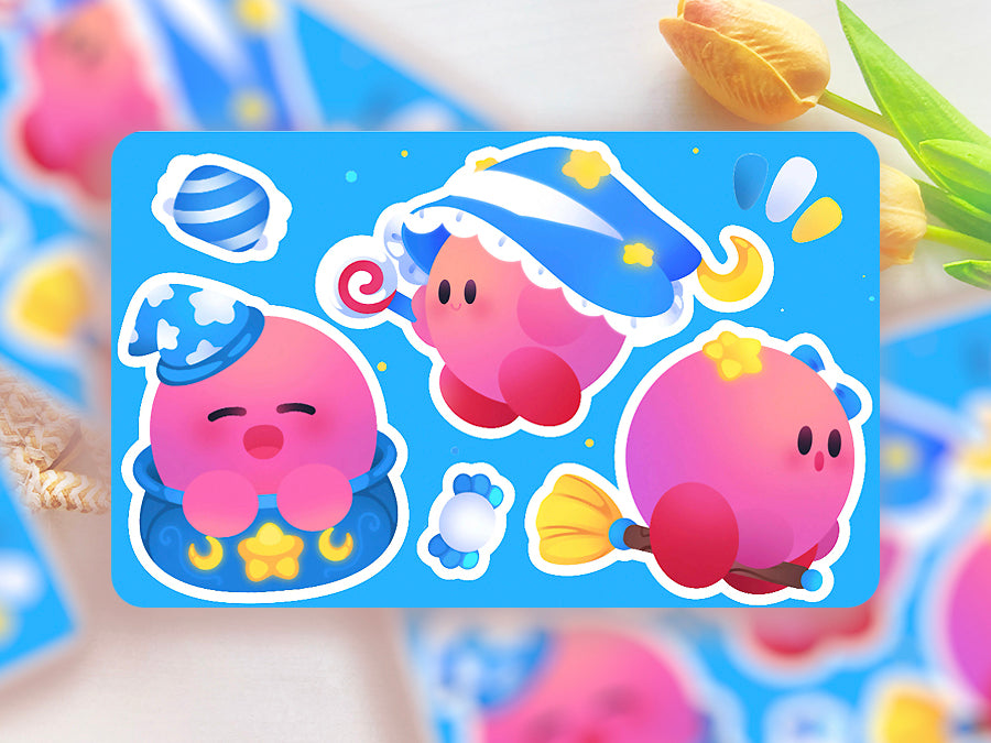Wizard ♡ Kirby Stickers