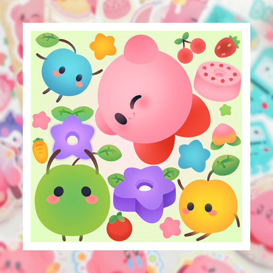 Junimo Friends ♡ Kirby Print