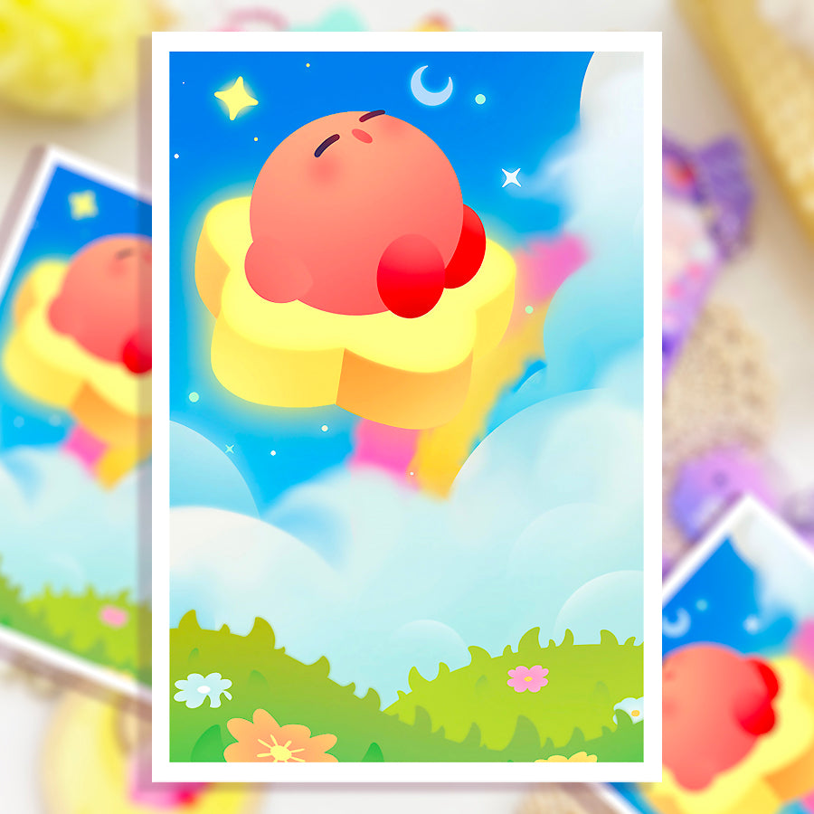 Sleeping Among Clouds ♡ Kirby Print