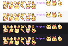 Load image into Gallery viewer, Pikachu Pixel Art Sub Badges and Emotes for Twitch
