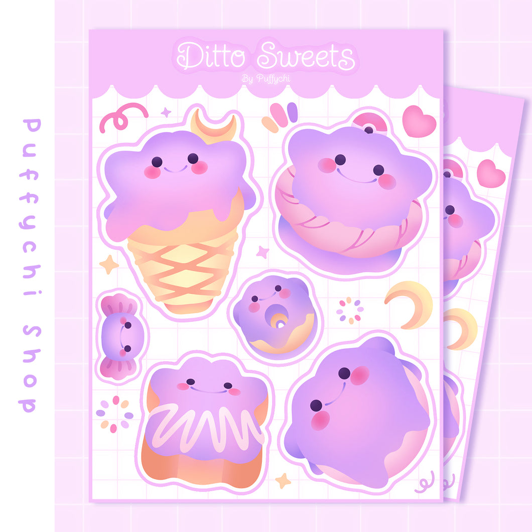 Ditto Desserts ♡ Pokémon Stickers