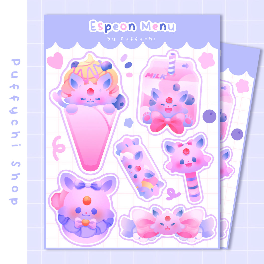 Espeon Menu ♡ Pokémon Stickers