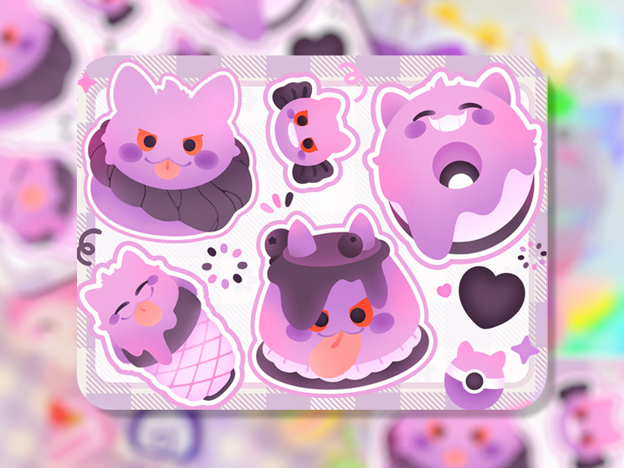 Gengar Desserts ♡ Pokémon Stickers