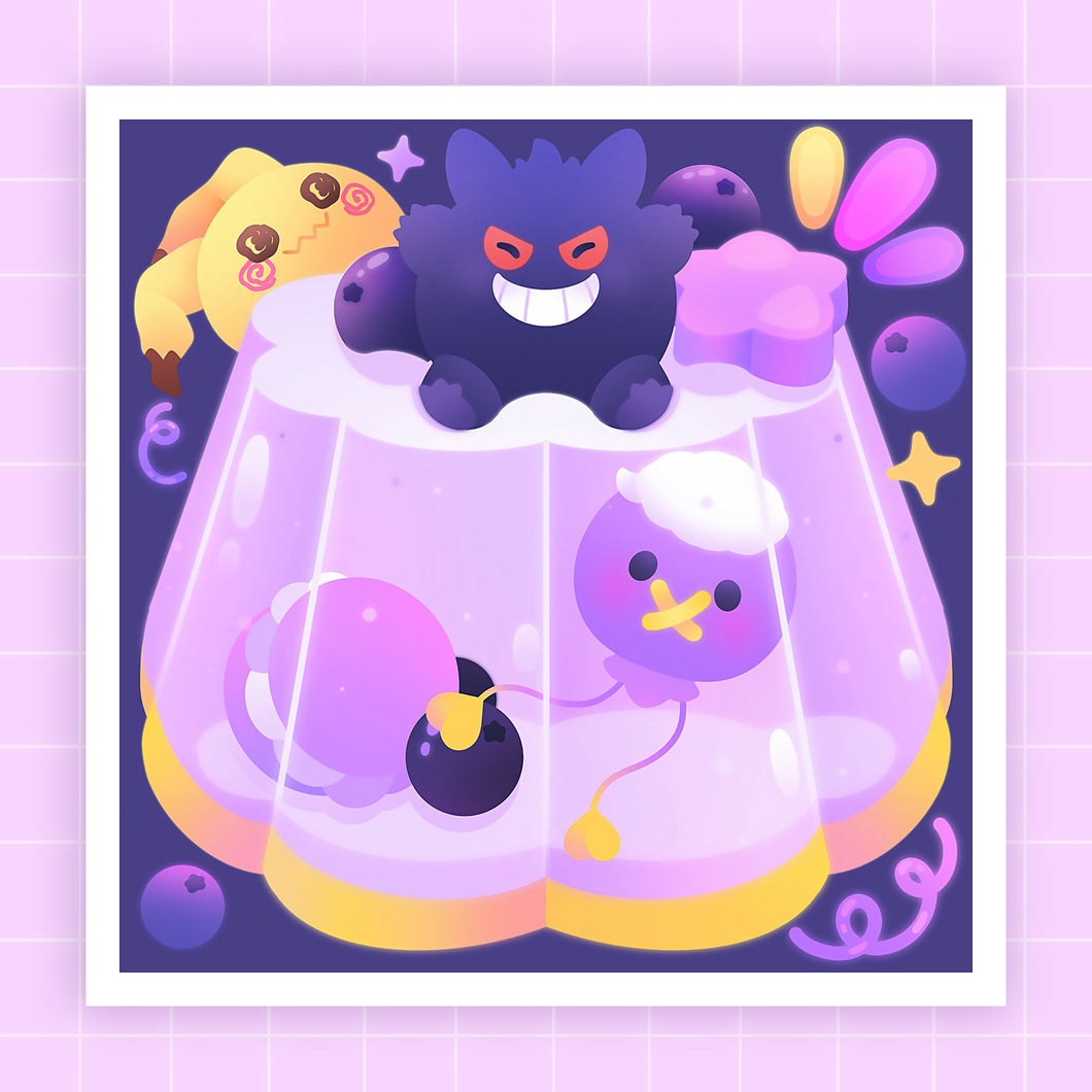 Ghost Jelly ♡ Pokemon Print