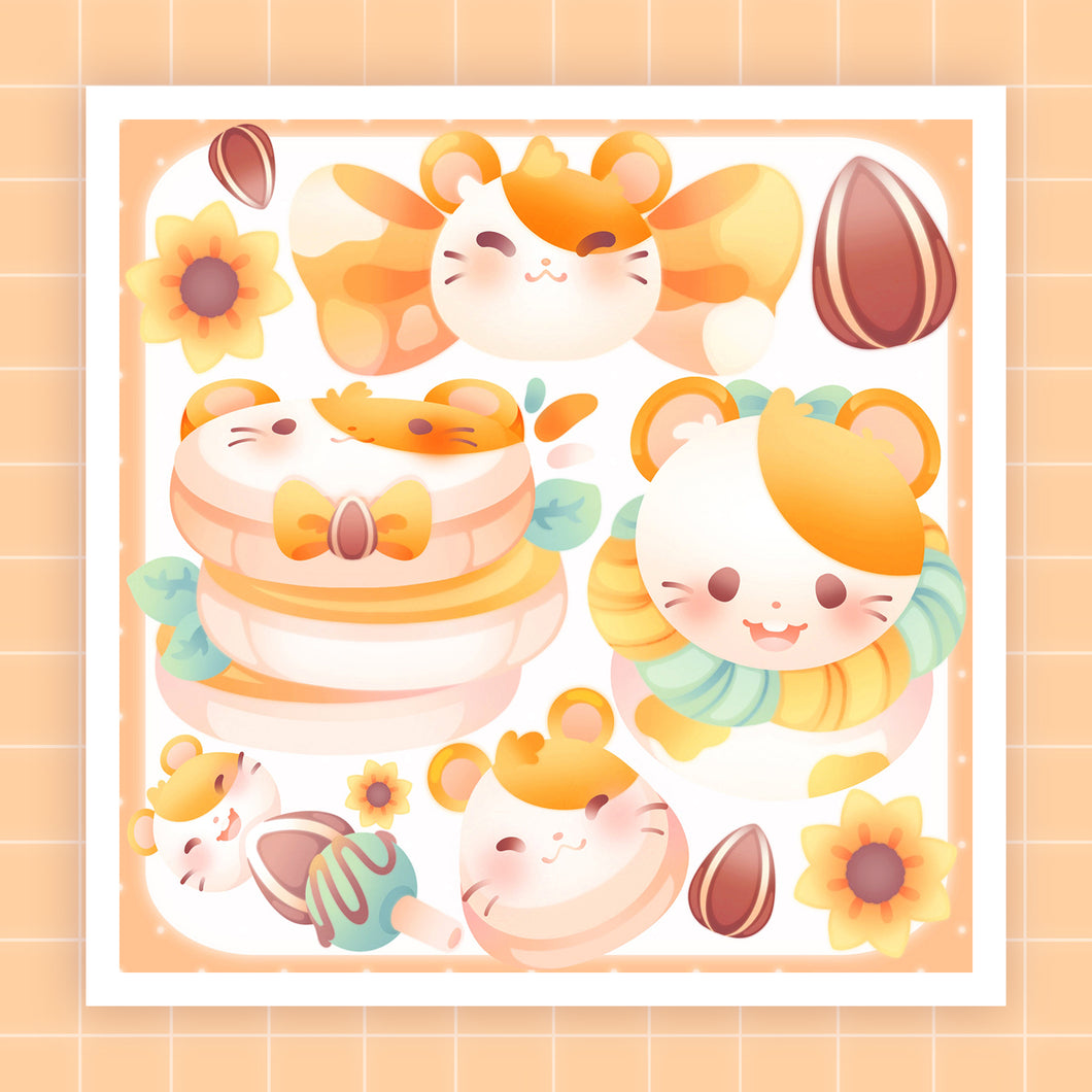 Hamtaro Menú ♡ Cute Print