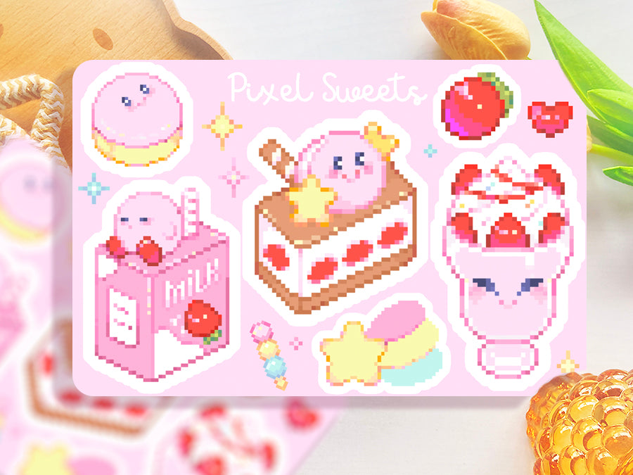 Pixel Sweets ♡ Kirby Stickers