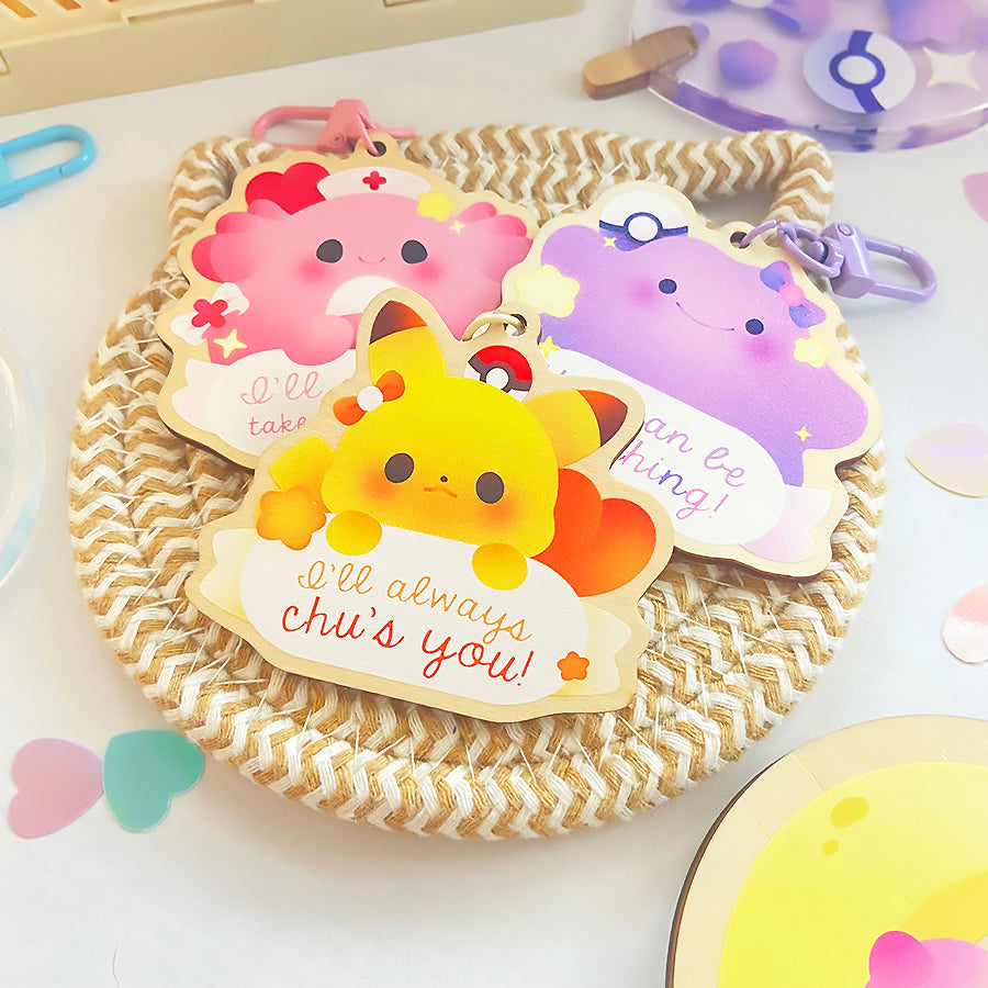 ♡ Pokémon Wooden Charms ♡