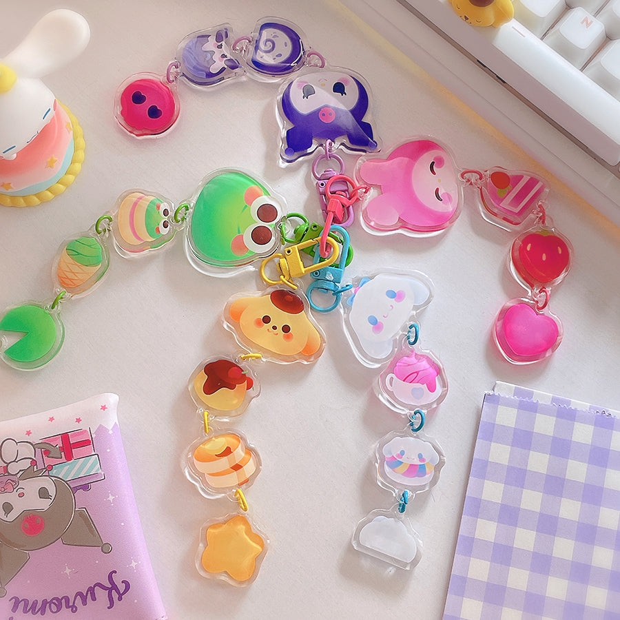 ♡ Chained Acrylic Charms ♡