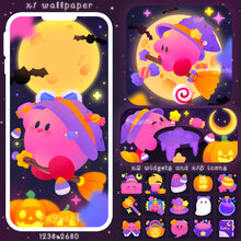 Load image into Gallery viewer, Spookirby ♡ Phone Wallpaper + Widgets + Icons

