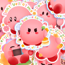 Load image into Gallery viewer, ♡ Kirby Quotes Stickers ♡
