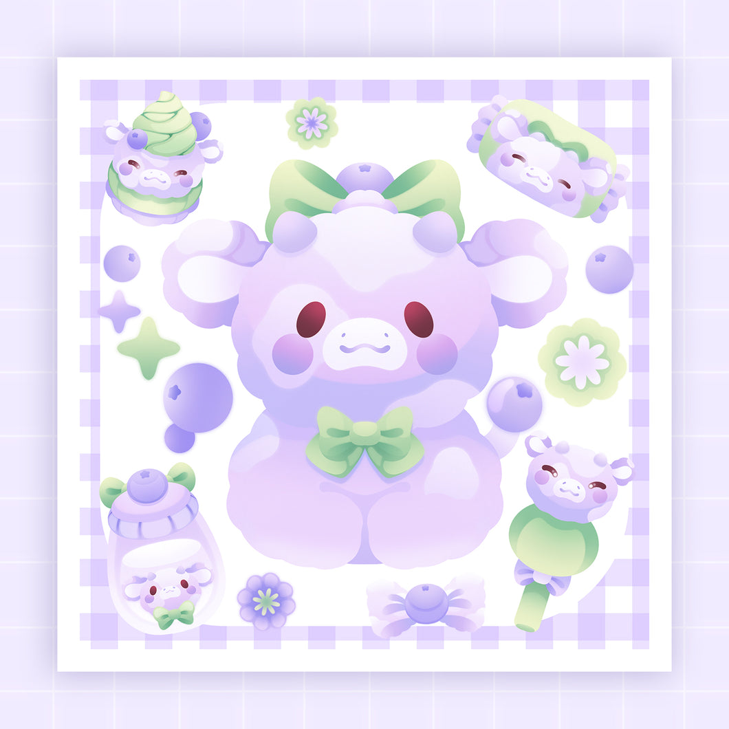 ♡ Lavender Cow Print ♡