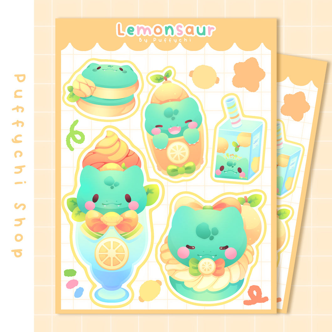 Lemonsaur ♡ Pokémon Stickers