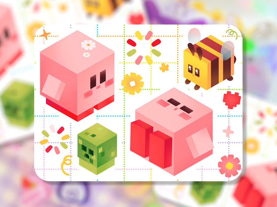 Pixel Kuby ♡ Kirby Stickers