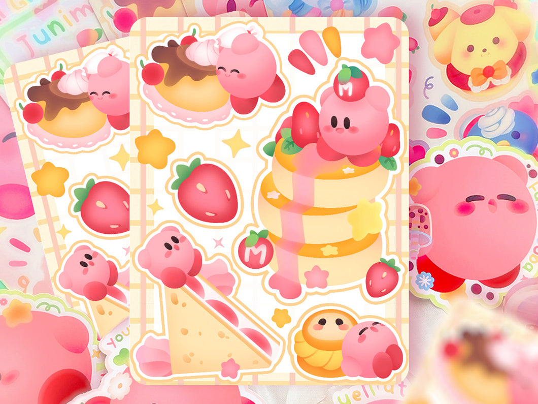 Kirby's Bakery Sticker Sheet ♡