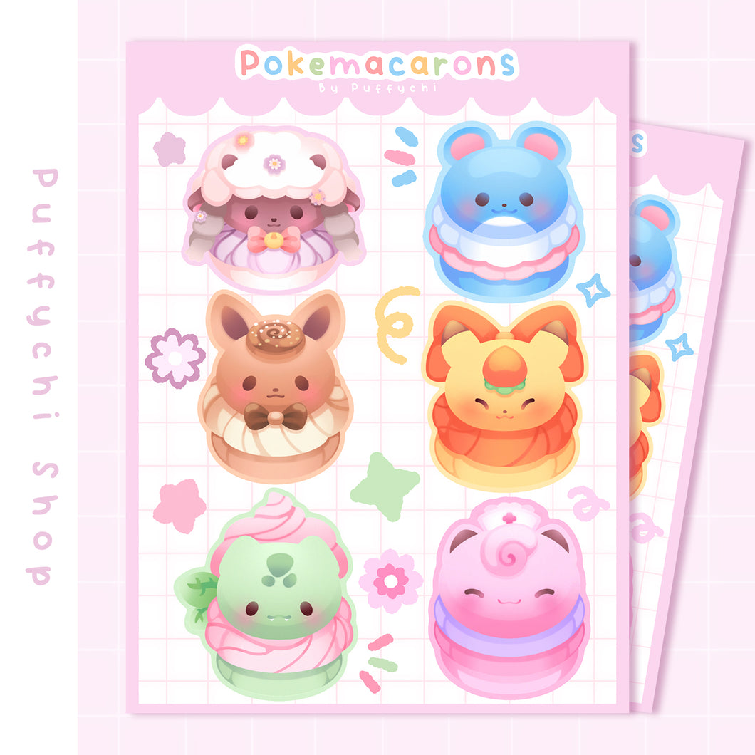 ♡ Pokemacarons Set 2 ♡ Pokemon Stickers ♡