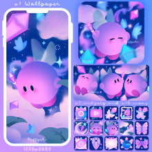 Load image into Gallery viewer, Fairy Kirby ♡ Phone Wallpaper+ Widget + Icons

