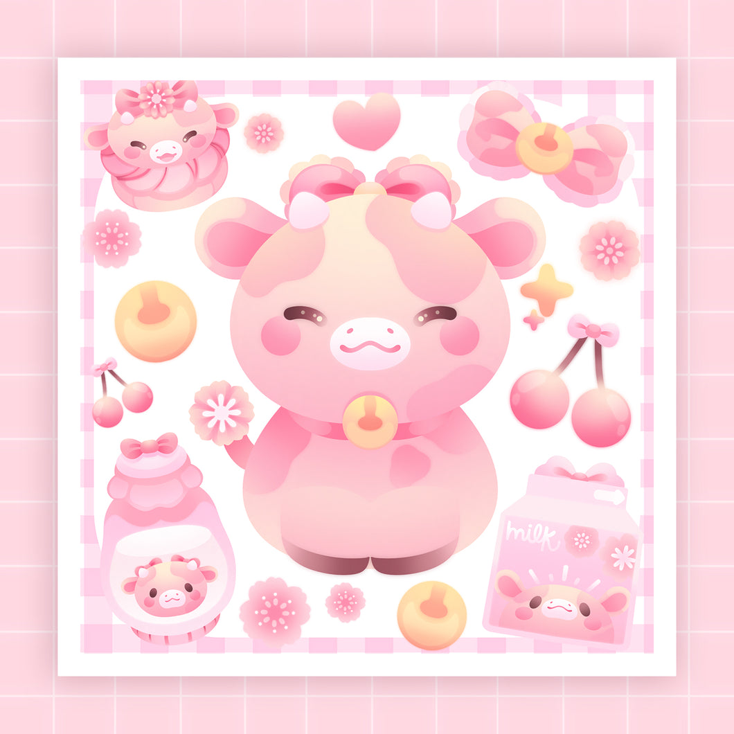 ♡ Sakura Cow Print ♡