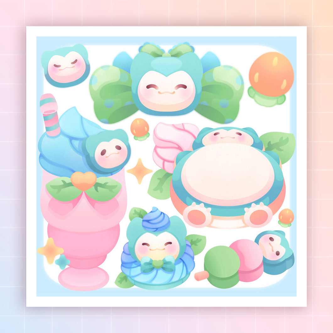 ♡ Snorlax Sweets Print ♡