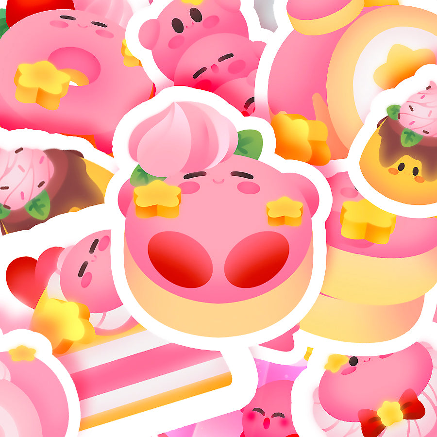 ♡ Kirby Sweets Matte Stickers ♡