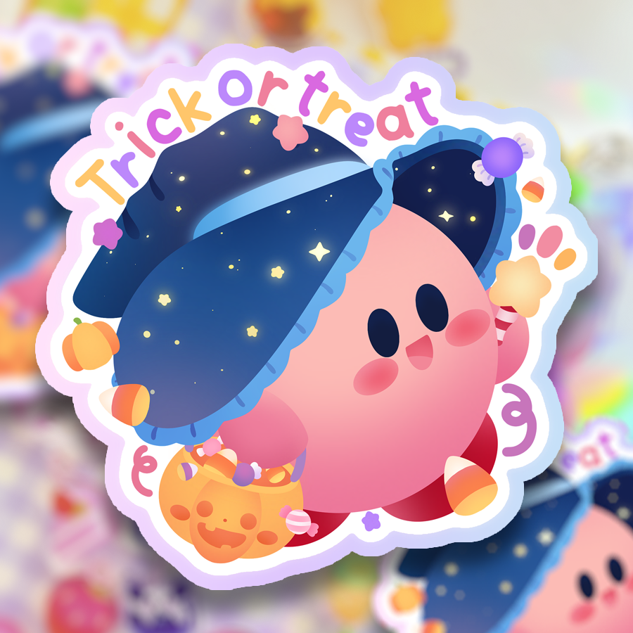 ♡ Trick Or Treat Mate Kirby Sticker ♡