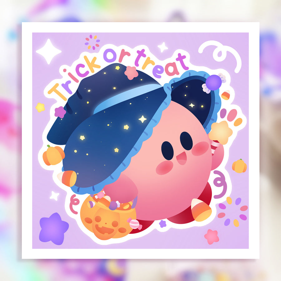 Trick Or Treat ♡  Halloween Kirby Print