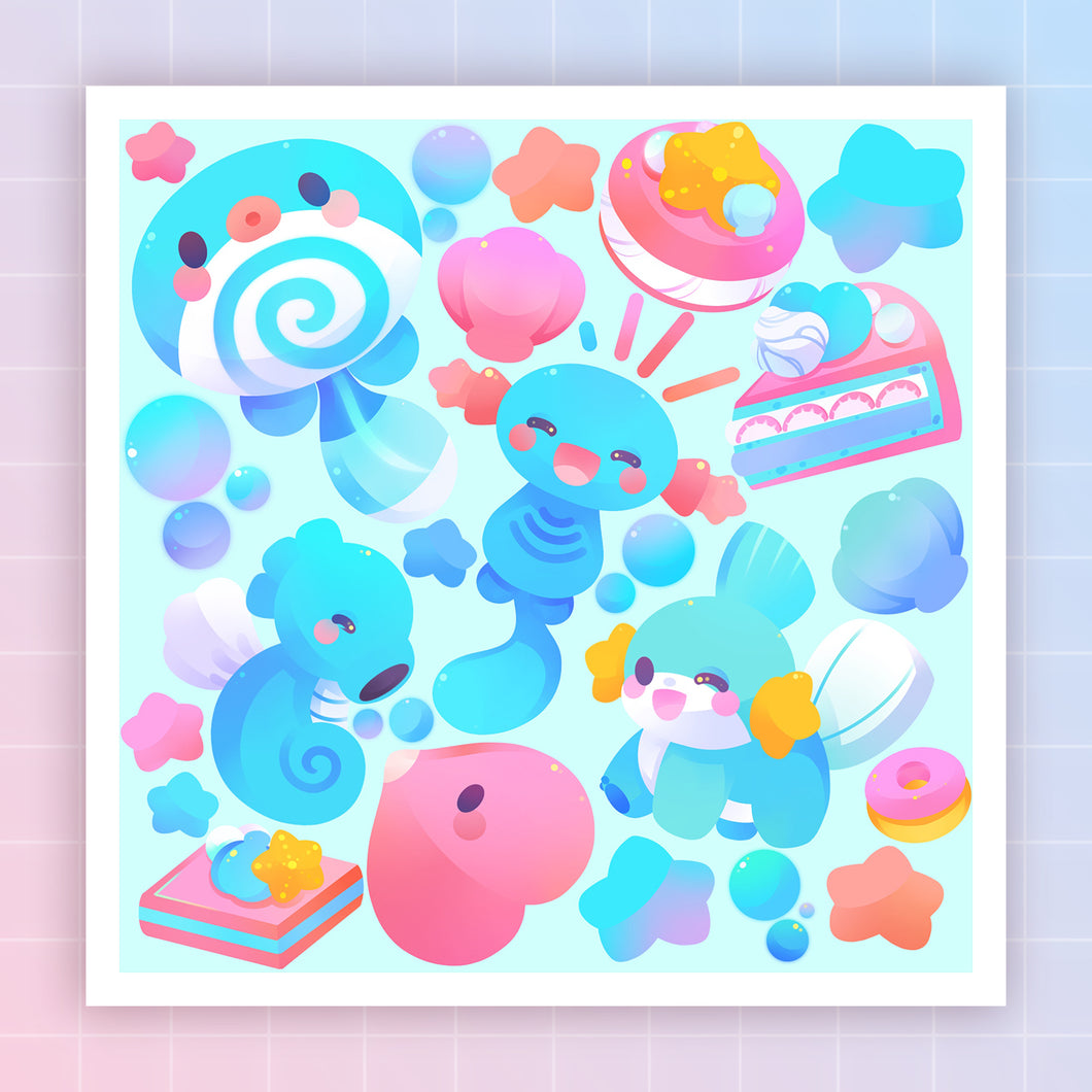 ♡ Water Friends Print ♡