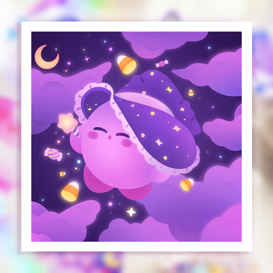 Little Wizard ♡ Halloween Kirby Print