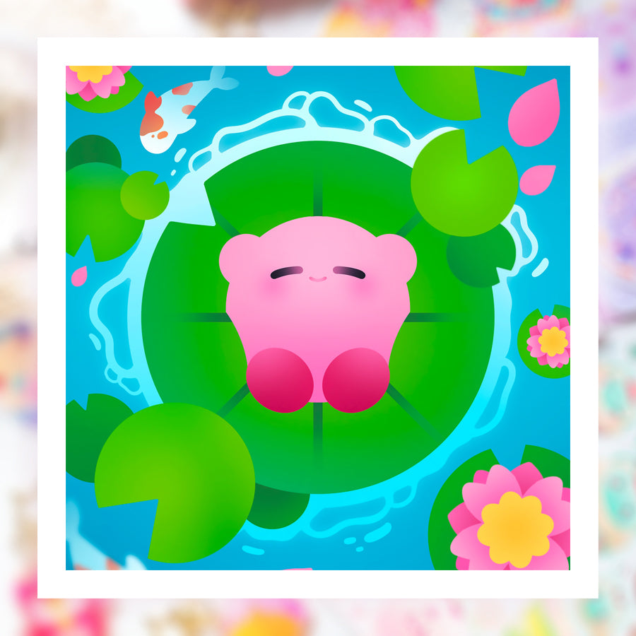 Lily Pad Print  ♡ Kirby Print