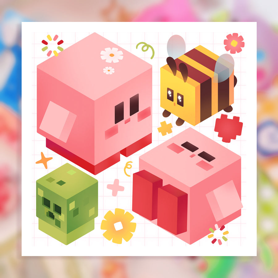 Pixel Kuby ♡  Kirby Print