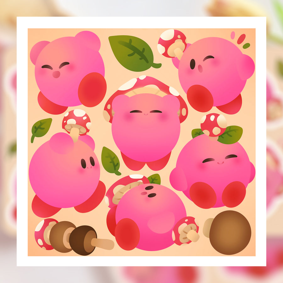 Mushroom Kirby ♡ Kirby Print