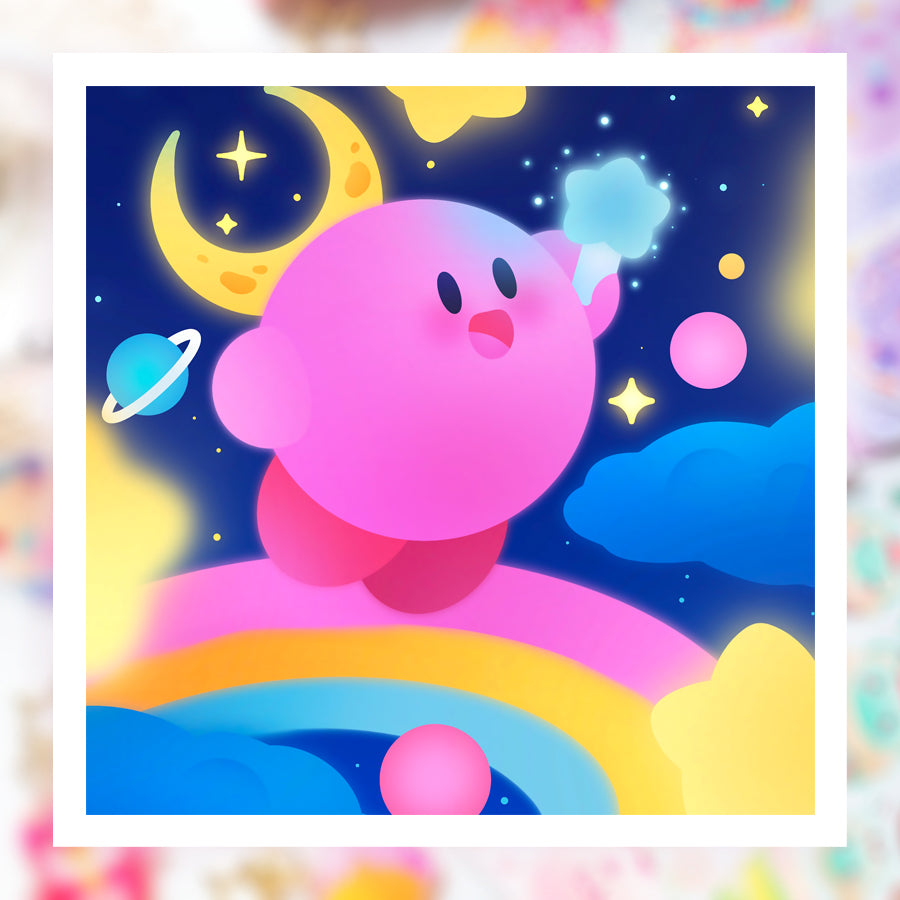 Luminous Rainbow ♡ Kirby Print